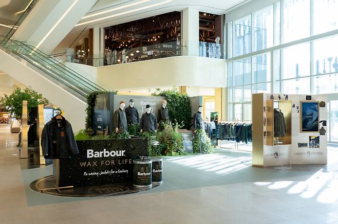 지난해 10월 스타필드 수원에서 진행된 LF가 국내 공식 유통하는 '바버' 팝업스토어 전경