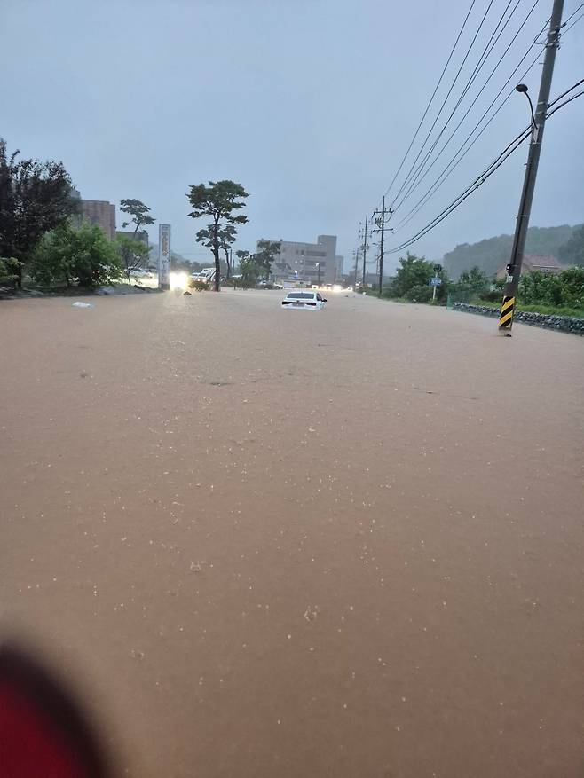 실시간) 천안, 아산 강수 상황