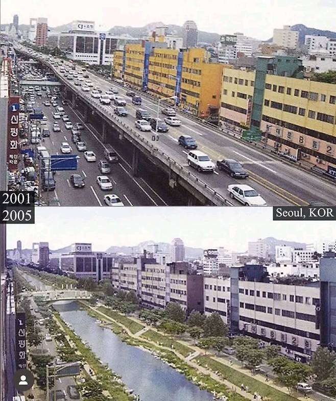 청계천 복원사업 비포/애프터 비교 사진.jpg