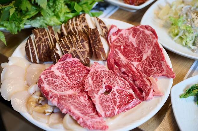 장흥한우삼합