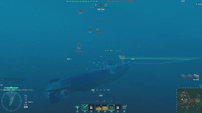 ▲ 여기서 잠망경 심도까지 올라가야 한다는 거 몰랐던 1인