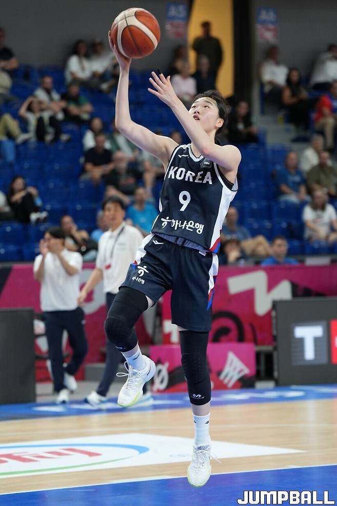 ▲수피아여고 3학년 이가현의 득점 장면