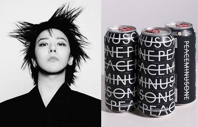 K-pop icon G-Dragon (left photo) and Peaceminusone Highballs (Galaxy Corp.)