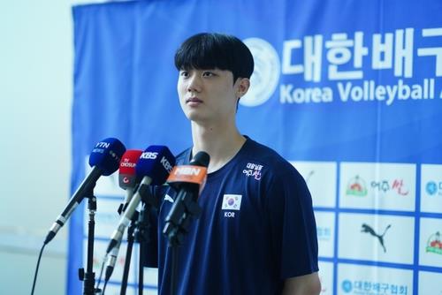 남자배구 국가대표에서 뛴 이우진. 사진[연합뉴스]