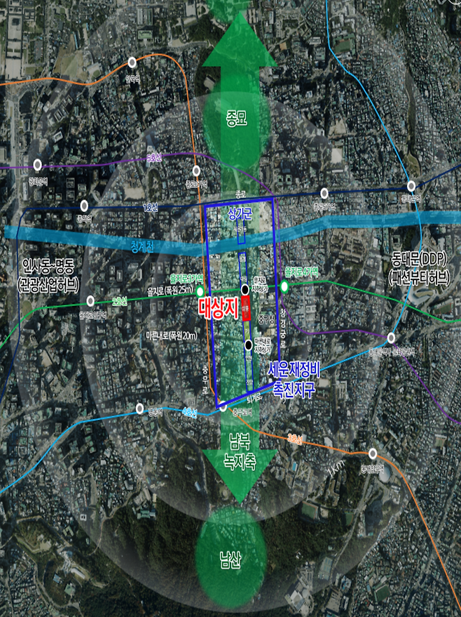 중구 을지로4가 310-68번지 일대 위치도. [서울시]