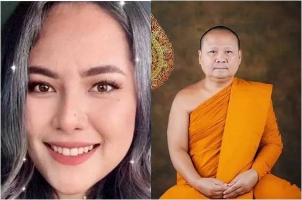 태국의 불교계 섹스 스캔들의 중심인물인 윌라완 엠사와트(왼쪽)와 스캔들에 연루돼 승단을 떠난 한 고승. [더타임스]