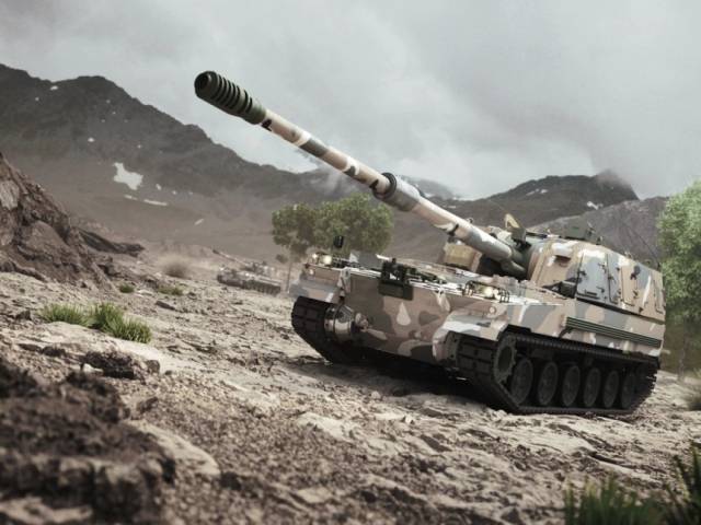 K-9 자주포. 사진 제공=한화에어로스페이스