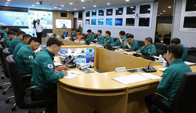 16일 박정주 행정부지사 주재로 재난대책 영상회의를 열고, 대응 체계를 재정비했다. ⓒ충남도