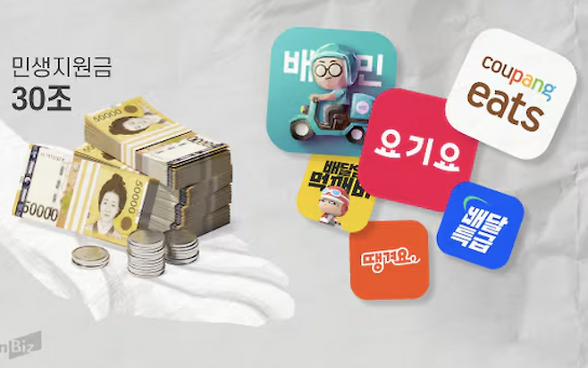 민생지원금 배달앱 사용 방법