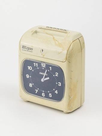 아마노 출퇴근기록기 BX1500, 1990~2000년대(서울시 제공)