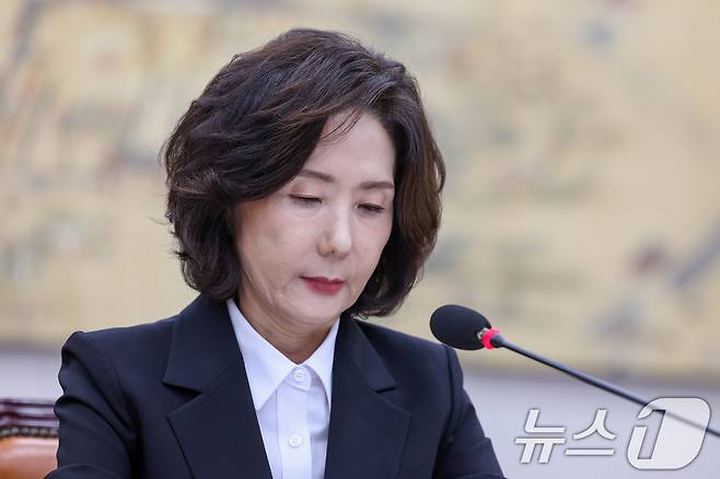 이진숙 사회부총리 겸 교육부 장관 후보자. /뉴스1 ⓒ News1 안은나 기자