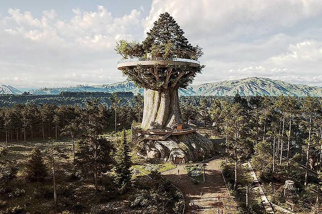 창원시 대상공원에 조성 중인 빅트리 조감도./창원시 제공