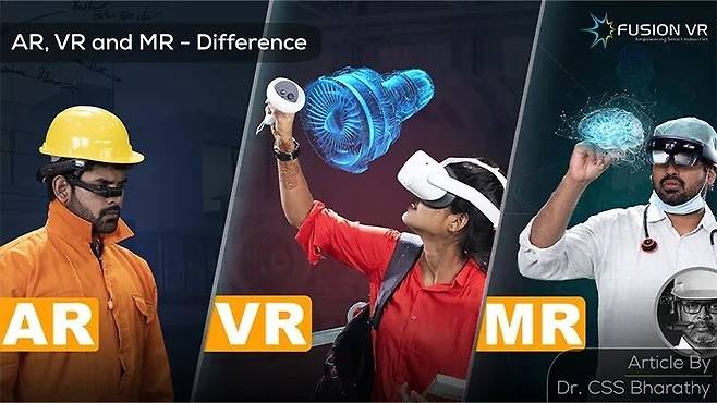 ‘메타버스’라는 큰 개념 안에 있던 AR(증강현실), VR(가상현실) 등의 확장현실 기술은 이제 각자 세분화해 발전해가고 있다. 출처=www.fusionvr.in/blog