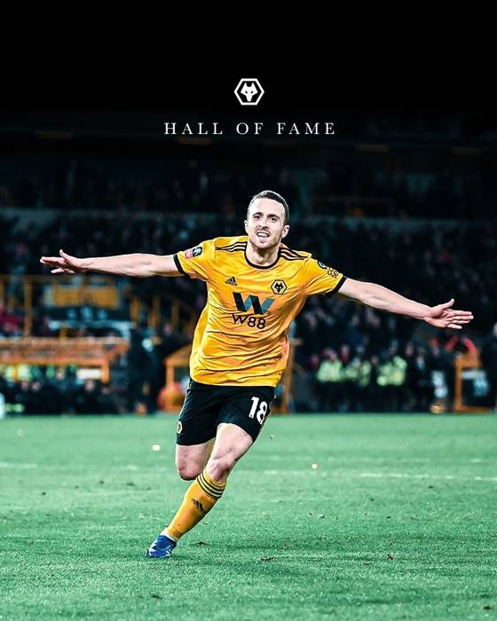 울버울버햄프턴 구단 명예의 전당에 헌액된 디오구 조타. [사진 울버햄프턴 SNS 캡처]