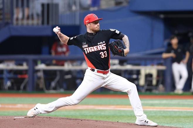 ▲ 투구하는 올러의 모습 [KIA 타이거즈]