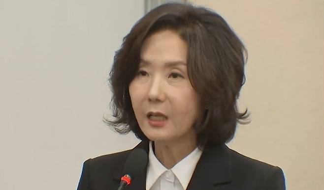 이진숙 교육부장관 후보자. [사진출처 = MBN 보도화면 캡처]