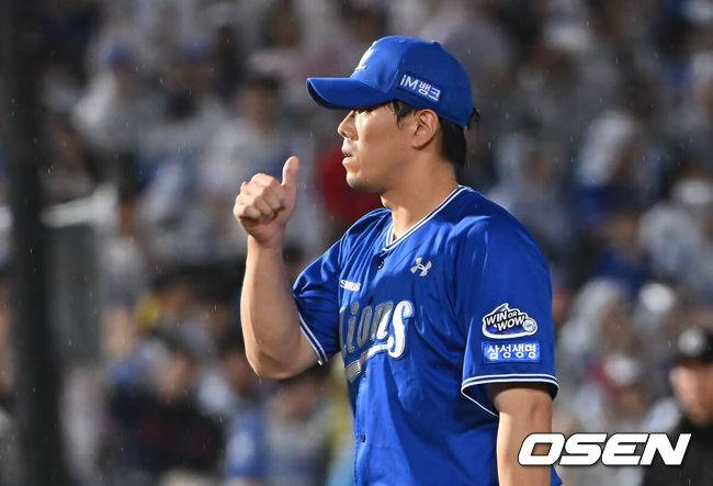 [OSEN=부산, 이석우 기자]  삼성 라이온즈 김재윤 049 2025.06.20 / foto0307@osen.co.kr
