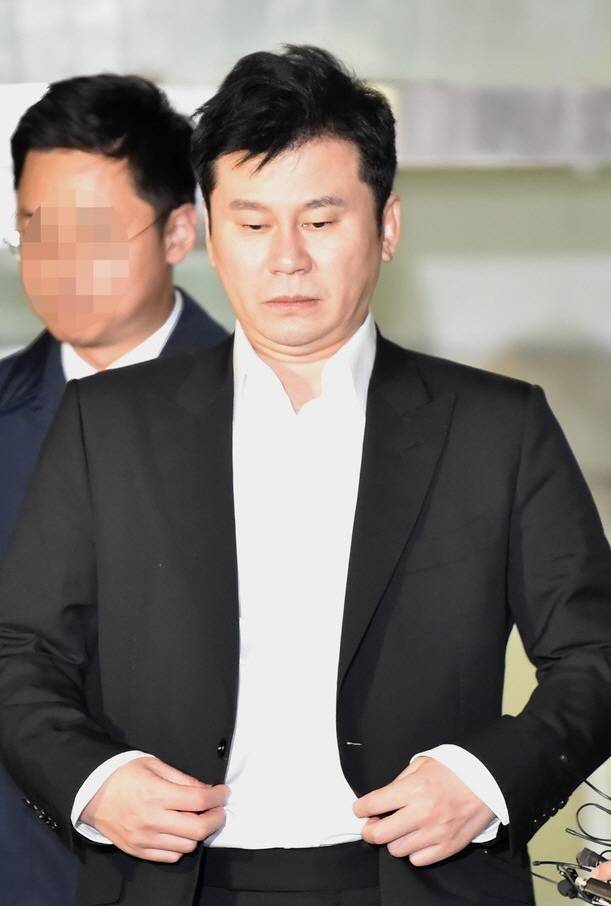 양현석 전 YG엔터테인먼트 대표가 2019년 마약 수사 무마 의혹 관련 소환 조사를 마친 뒤 나오고 있다. 세계일보 자료사진