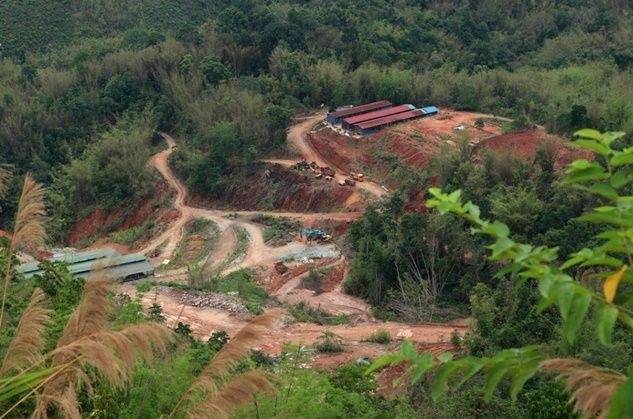 중국이 미얀마 동부 샨주 페콘에서 운영하는 배터리 금속 광산 전경 AFP 연합뉴스