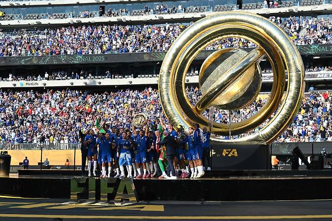 2025 FIFA 클럽 월드컵에서 PSG는 격파 후 우승한 첼시. AFP 연합뉴스