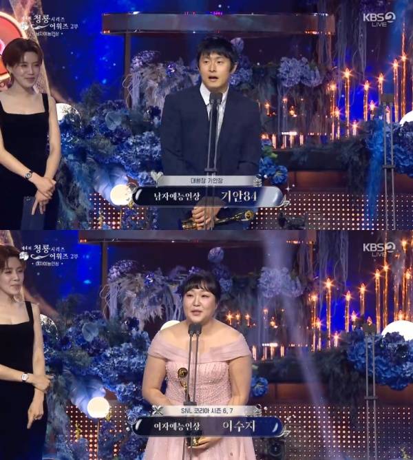제4회 청룡시리즈어워즈 / 사진=KBS2 캡처