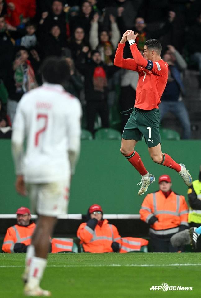 호날두의 골 세리머니. /AFPBBNews=뉴스1