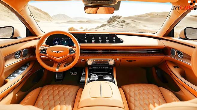 제네시스 GV80 하이브리드 실내 예상도