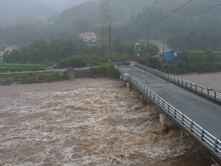 하동 가탄교 19일 오후 1시 상황./영산강홍수통제소/
