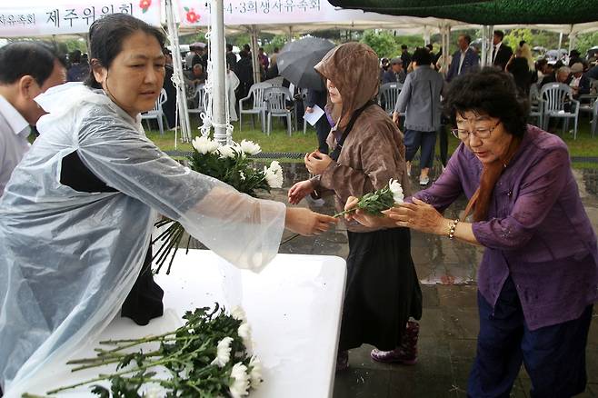 진혼제 현장 ⓒ제주의소리
