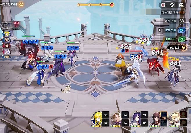 ▲ 3라운드까지 전원 생존, 그리고 CC기 적중이 핵심입니다