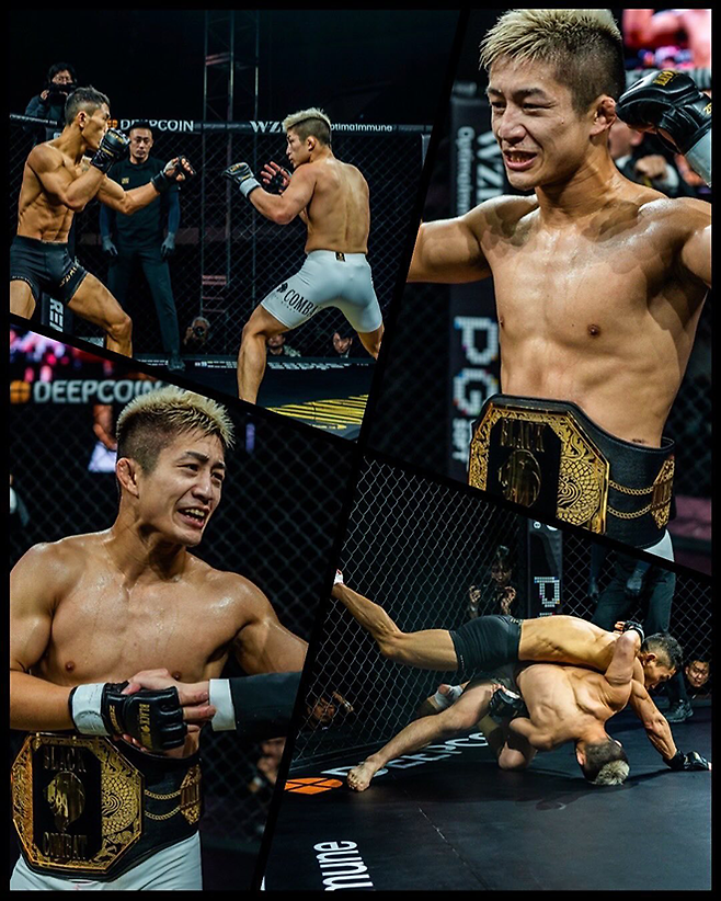 2024년 12월 서울특별시 고려대학교 화정체육관 제3대 블랙컴뱃 플라이급 챔피언결정전 고마키네 다카히로 vs 윤호영 주요 장면. 사진=이데아 파라곤