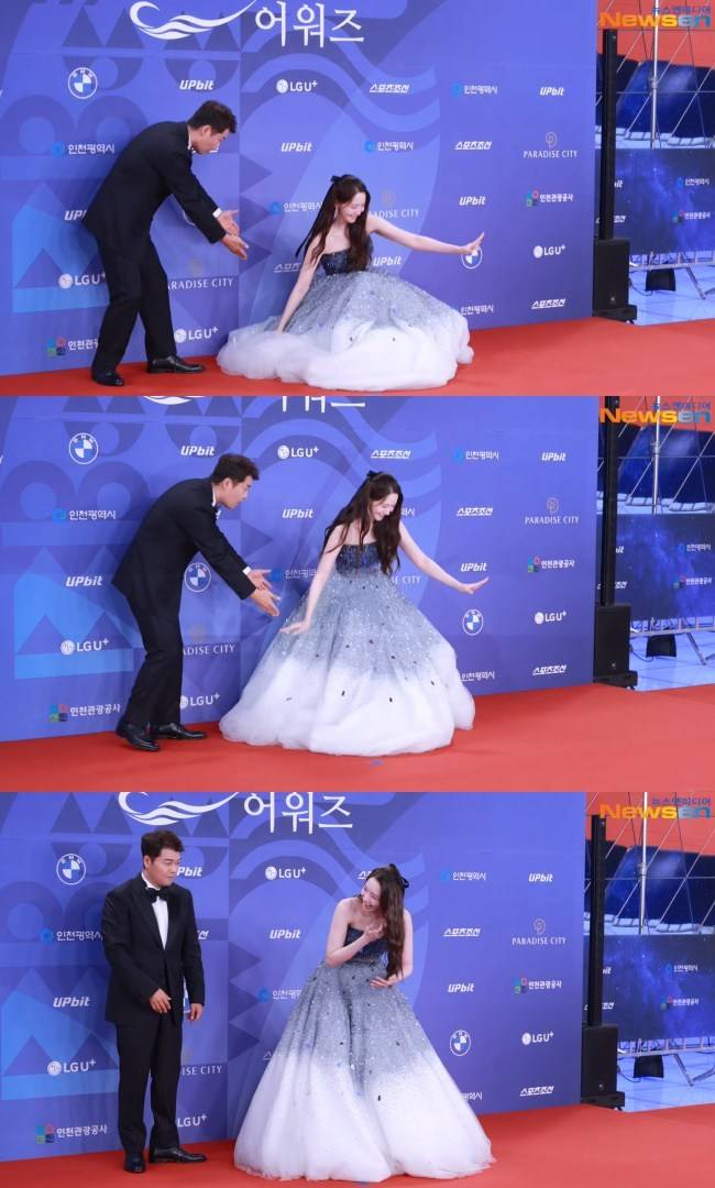 사진=‘청룡시리즈어워즈’ 레드카펫 영상 캡처