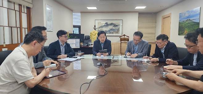 구윤철 신임 부총리 겸 기획재정부 장관이 19일 취임 후 첫 1급 회의를 소집해 집중호우 피해 상황을 점검했다. 기재부 제공