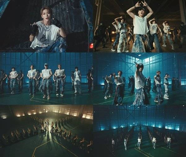 나우즈의 ‘Problem Child’ 퍼포먼스 영상이 공개됐다. 고난도 안무와 도깨비춤으로 완성된 50인 댄서 군단과 함께한 메가 크루 무대는 압도적인 스케일로 눈길을 끌었다. 사진제공|큐브엔터테인먼트