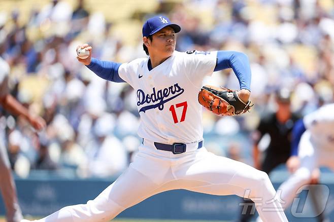투구하는 오타니 쇼헤이. ⓒ 로이터=뉴스1