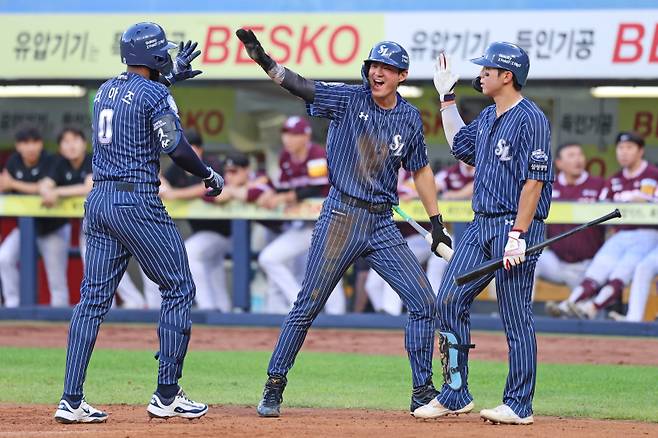 삼성 디아즈-구자욱-김영웅. 삼성 제공