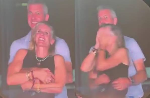 록밴드 콜드플레이의 공연장에서 ‘불륜 행각’을 들킨 미국 IT 기업 최고경영자(CEO)가 결국 사직했다고 미 경제매체 CNBC와 CNN 방송 등이 19일(현지시간) 전했다./사진=엑스(X·옛 트위터) 캡처