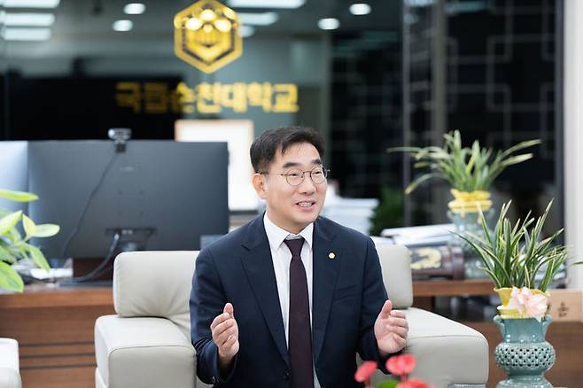 [순천=뉴시스] 국립순천대 이병운 총장. photo@newsis.com *재판매 및 DB 금지