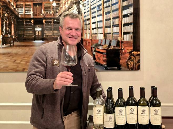 스택스 립 와인 셀라 수석 와인메이커&nbsp;마르쿠스 노타로(Marcus Notaro). 최현태 기자