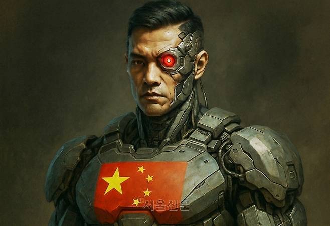 AI(인공지능)로 생성한 중국 슈퍼솔저 상상도. 서울신문