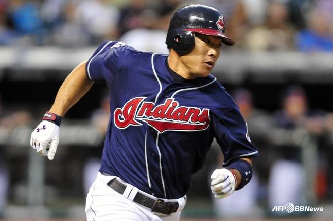2011시즌 클리블랜드 유니폼을 입었던 후쿠도메의 모습. /AFPBBNews=뉴스1