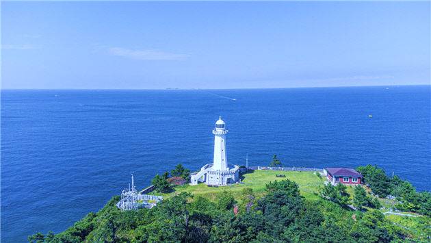 말도등대 전경. 사진=해수부 제공.