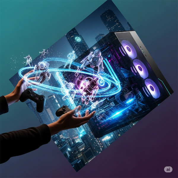 개발 중 생성형 AI를 사용하는 게임 비중이 빠르게 증가한 것으로 나타났다(출처=AI 생성).