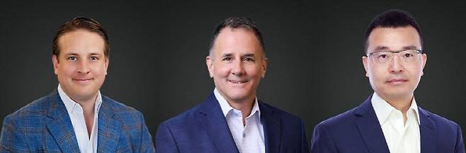 (좌측부터) 드림스톤파트너스 재러드 에일스톡 공동대표, 스캇 디베이노 이사회 멤버, 이핑 케 매니징 디렉터 (사진=드림스톤파트너스)