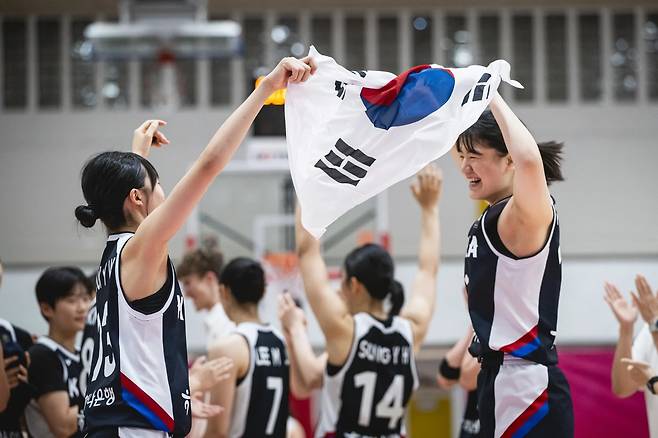 19세 이하 여자 농구대표팀이 2025 FIBA U19 여자 월드컵 9위에 올랐다. (FIBA 제공)