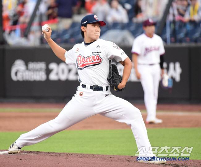 11일 대전 한화생명볼파크에서 열린 2025 KBO 퓨처스리그 올스타전, 투구하는 두산 김한중. 대전=송정헌 기자songs@sportschosun.com/2025.07.11/