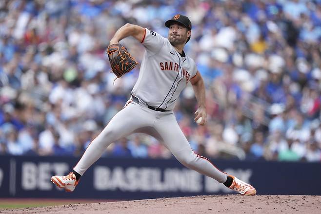 샌프란시스코 선발 로비 레이.AP연합뉴스