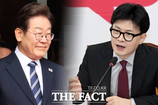 이재명 대통령(왼쪽), 한동훈 전 국민의힘 대표. (사진=더팩트DB)
