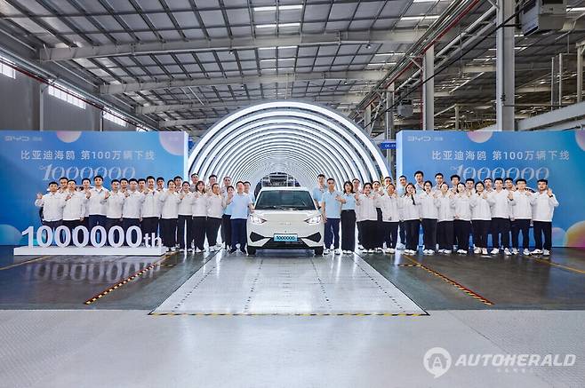 출시 27개월 만에 100만 대 판매를 돌파한 BYD 씨걸(출처: BYD)