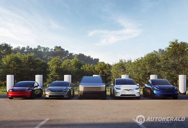 테슬라 전기차는 미국 중고차 시장에서 특히 큰 폭의 감가상각을 나타냈다(출처: 테슬라 판매 라인업)